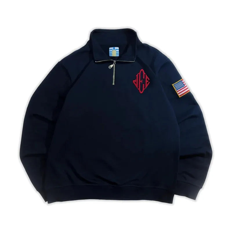 Y2K Retro Quarterzip