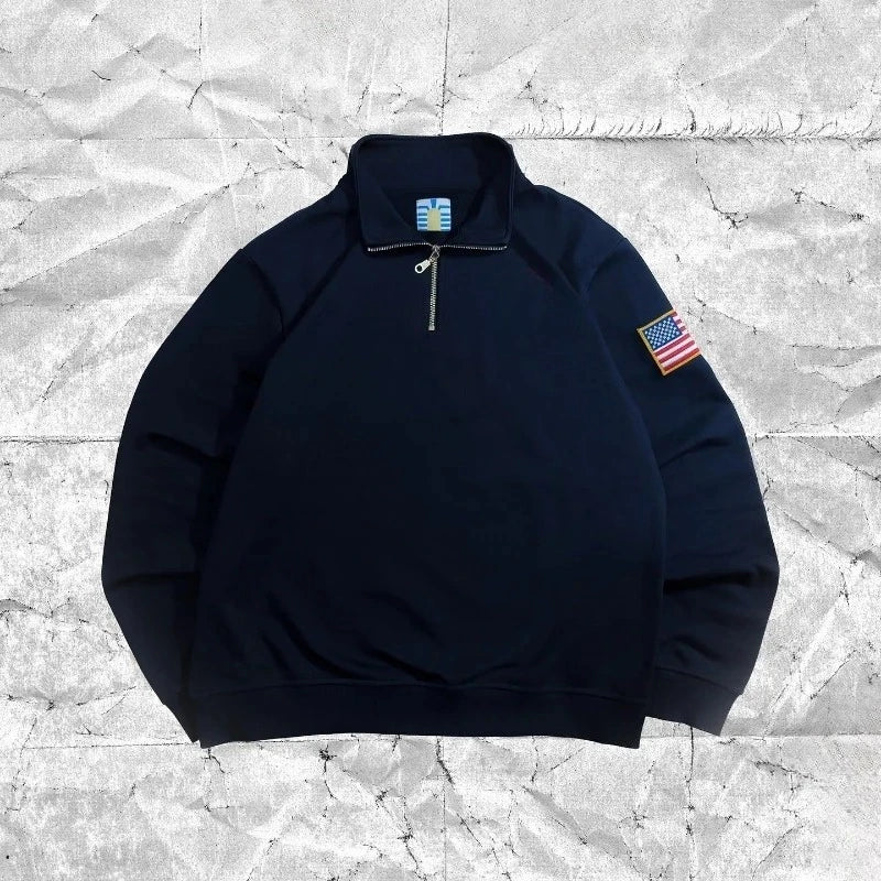 Y2K Retro Quarterzip