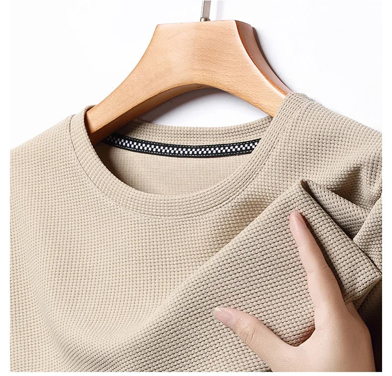 Waffle Round Neck T-shirt