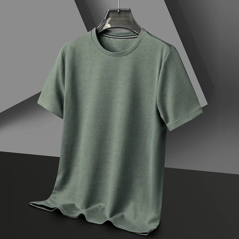 Waffle Round Neck T-shirt