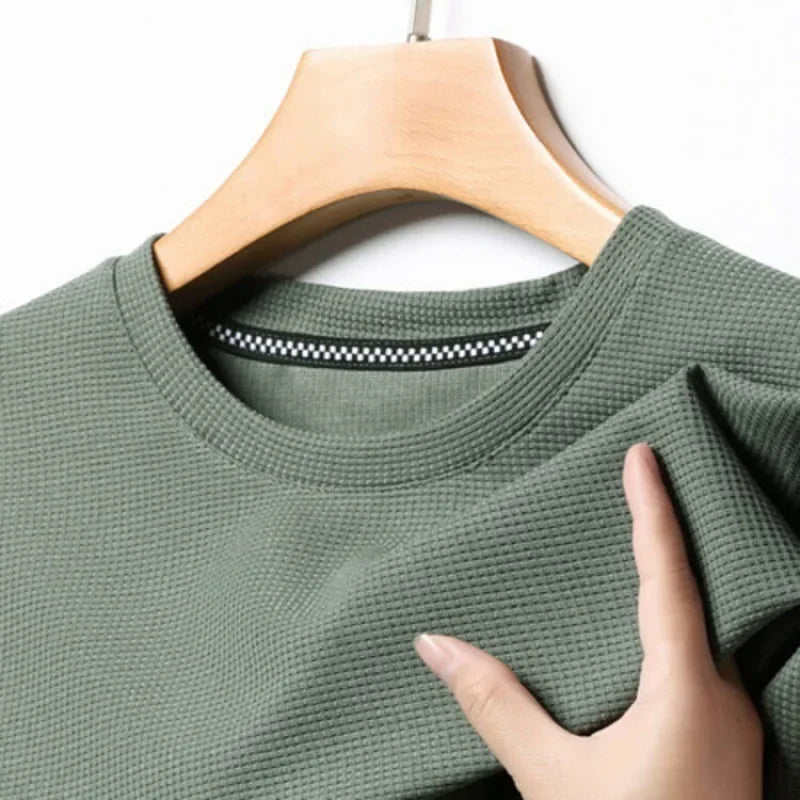 Waffle Round Neck T-shirt
