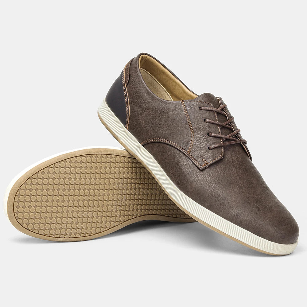 Leather flats