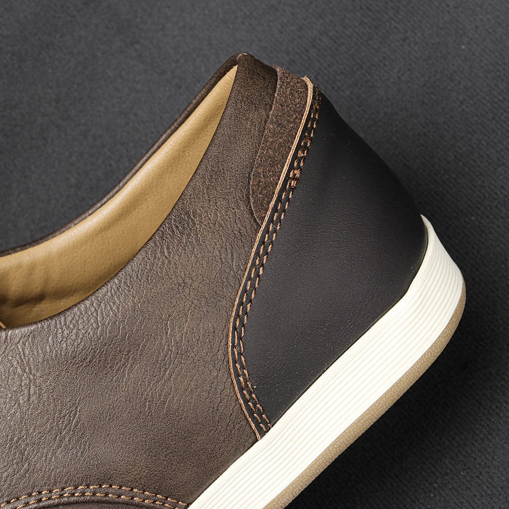 Leather flats