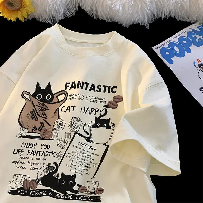 Pullover Oversize Printed T-Shirt