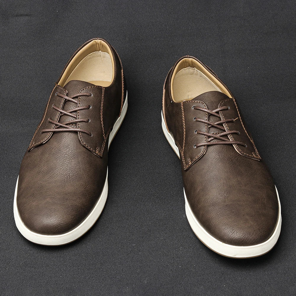 Leather flats