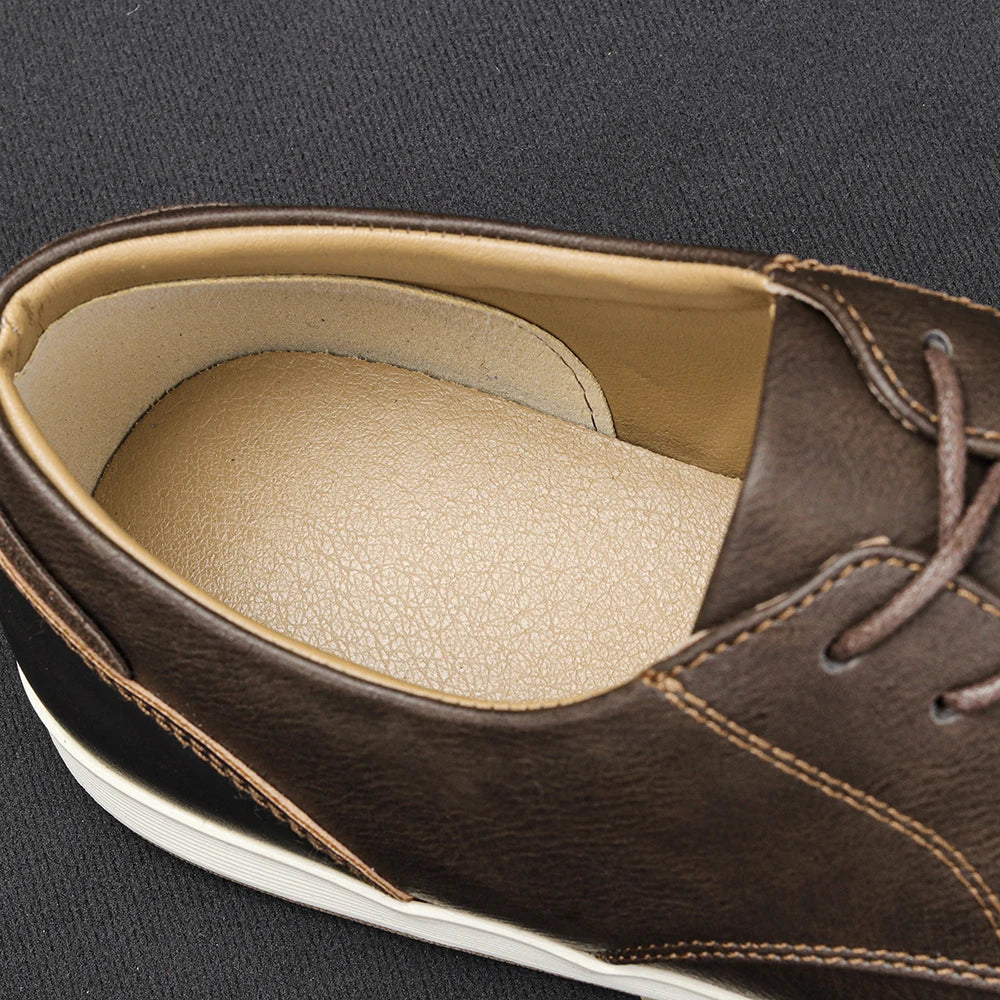 Leather flats