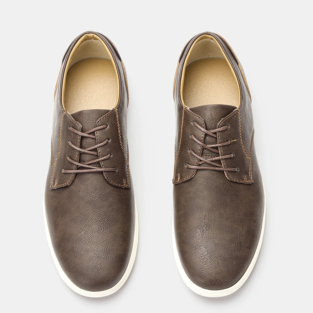 Leather flats