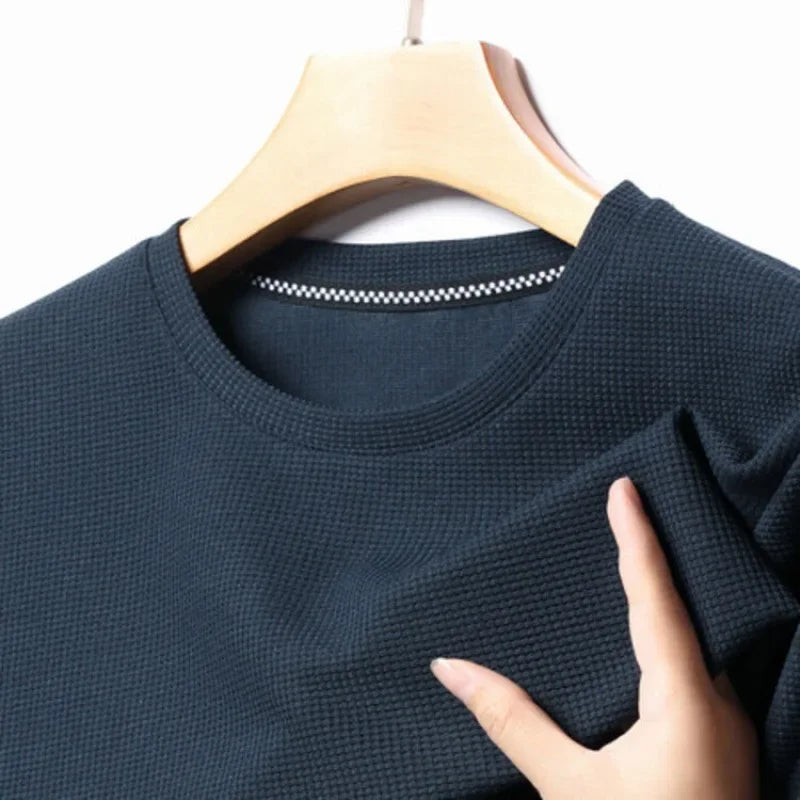 Waffle Round Neck T-shirt