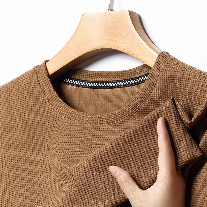Waffle Round Neck T-shirt