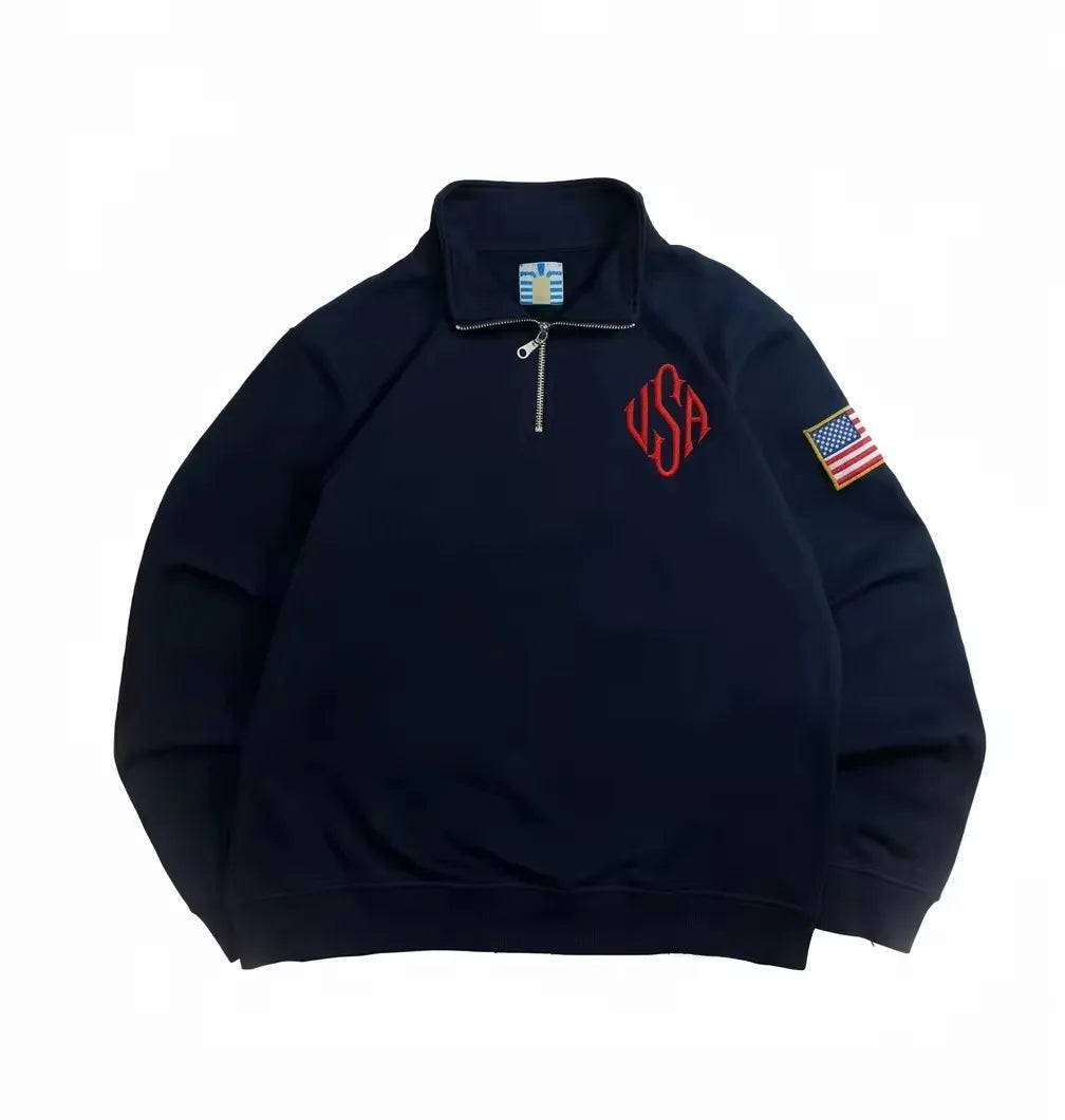 Y2K Retro Quarterzip