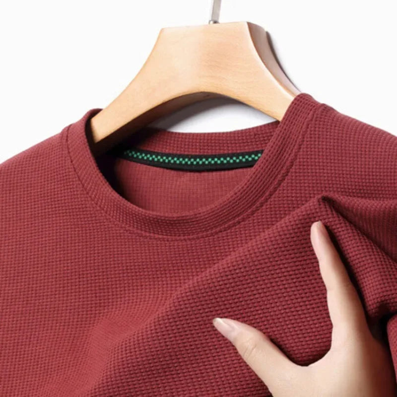 Waffle Round Neck T-shirt
