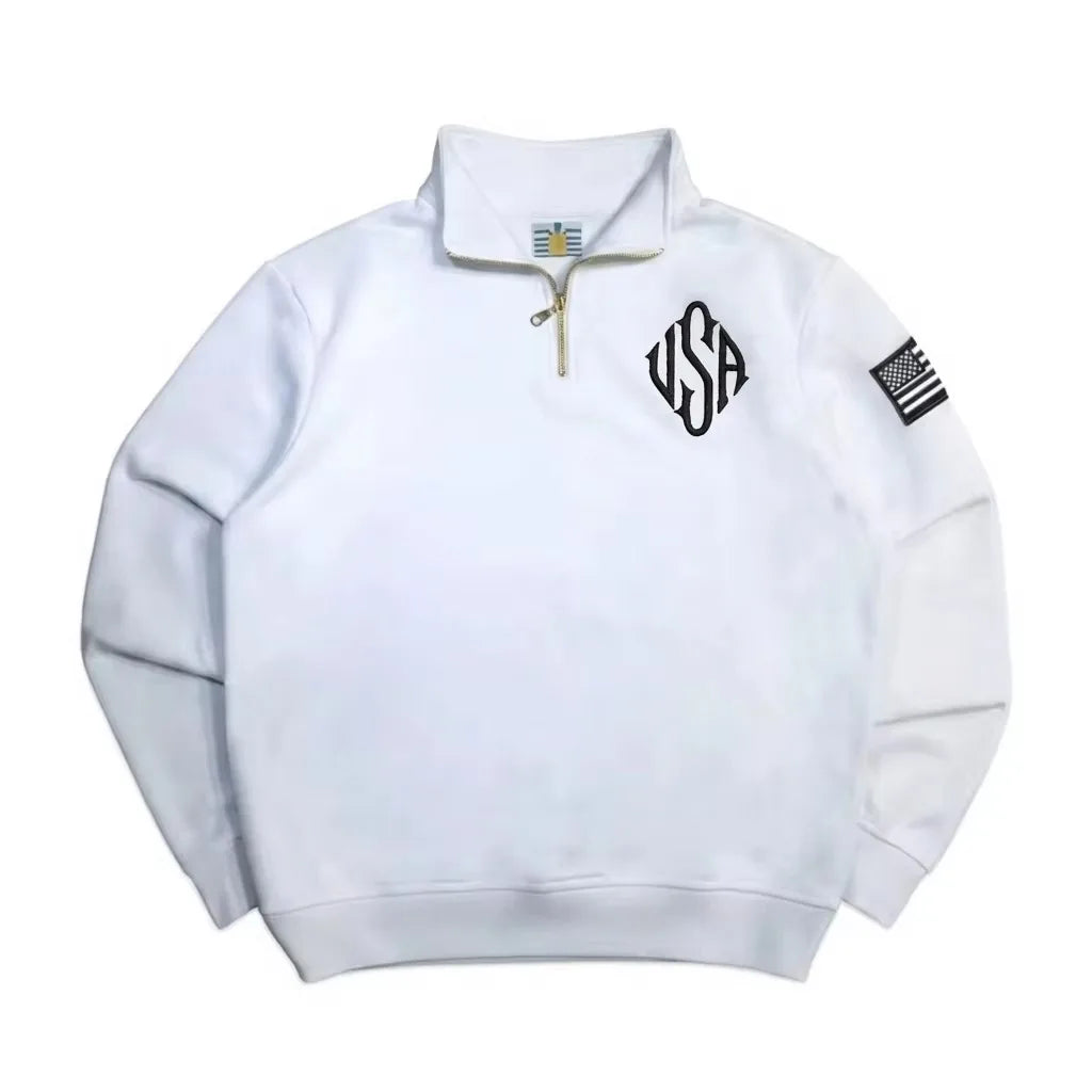 Y2K Retro Quarterzip